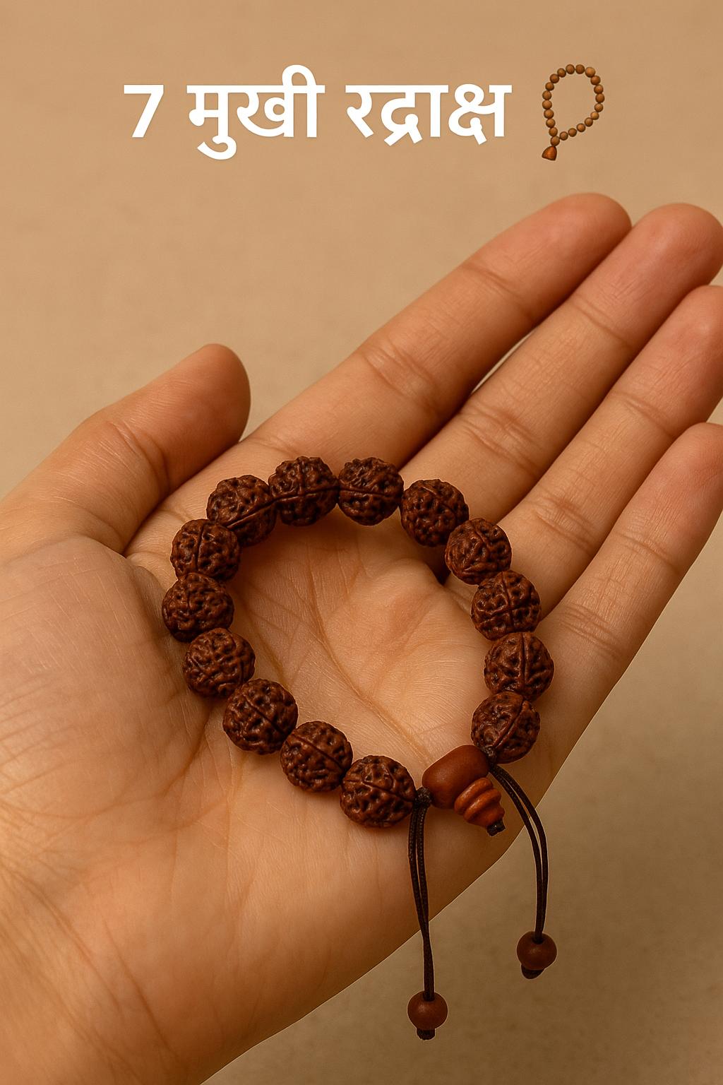 7 Mukhi Rudraksha Bracelet